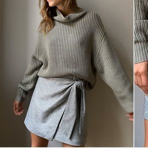 Wilfred Faux Wrap Skirt